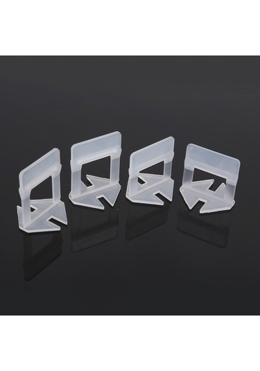 Sones 100 Adet 1,5 Mm Uzatma Karo Tesviye Sistemi Klips Takımı Duvar Zemin Karo Aralayıcı Döşeme Aracı Döşeme Bulucu Aracı Og6480