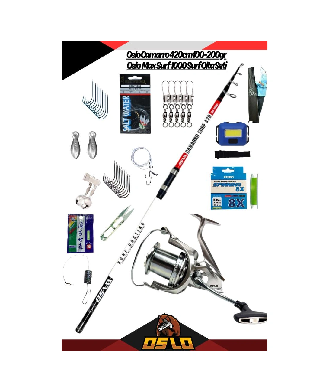 Oslo Camarro 420cm 100-200gr Oslo Surf Max 10000 Surf Olta Seti Standart