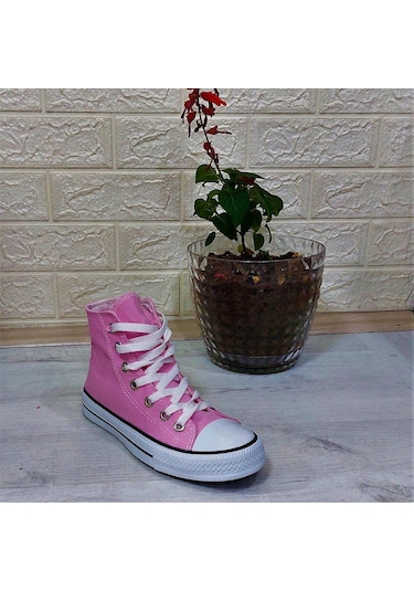 Fiyra 555 Pembe Uzun Unisex Sneaker Keten Spor Ayakkabı 001