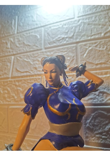 Street Fighter - Chun-li El Yapımı Koleksiyon Figürü 38 Cm
