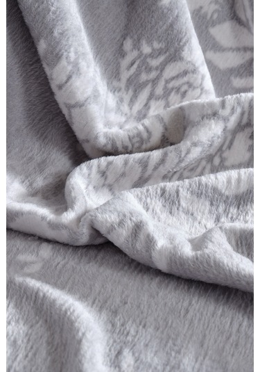 Afra Battaniye Çift Kişilik Gri