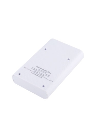 Symbee Haweel Hwl9600 Beyaz 4x18650 Pil Girişli Usb Çift Çıkışlı Lcd Ekranlı Dıy Powerbank Kutusu Piller Dahil Değil BEYAZ