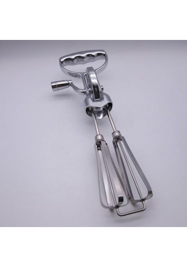 Paslanmaz Çelik Manuel Yumurta Çırpıcı Mikser Çift Kafa El Döner Çırpma Blender Ergonomik Sap Temizlemesi Kolay Mağaza Çok Yönlü Mutfak Aleti Gümüş