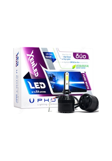 Photon Duo Serisi Led Headlight Beyaz Işık 12V Led Xenon H27