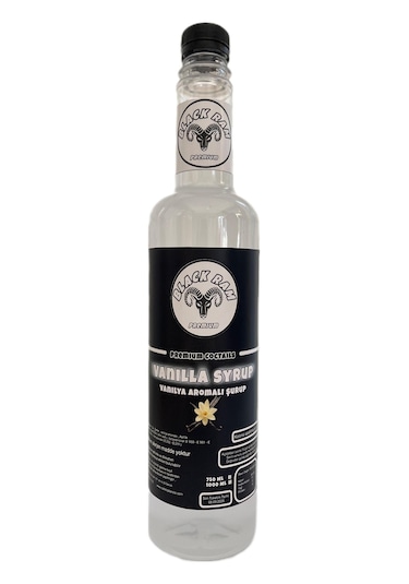 Black Ram Vanilya Aromalı Kokteyl Şurubu 750 ML