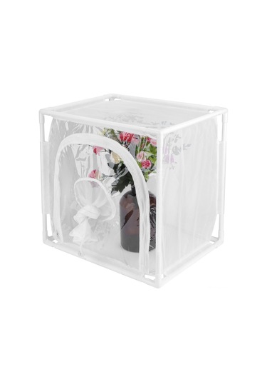 Gajeena 40x30x40 Cm Pvc Ve Ağ Malzeme Kuvvetli Böcek Kafesi, İyi Havalandırma, Kelebekler İçin Uygun, Dış Mekan Ve Seralar İçin, Gözlem Ve Yetiştirme Amacıyla