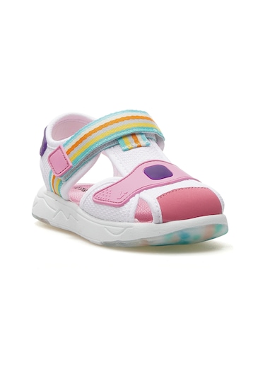 Vicco Flow Hafif Kız Çocuk Sandalet 25y 332.202 Pk Beyaz - Pembe
