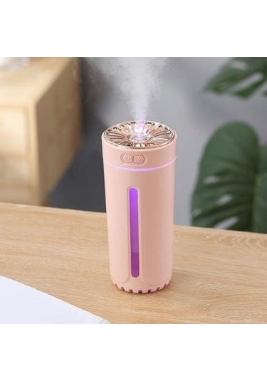 Novahub Taşınabilir Araba Hava Nemlendirici Siyah - 2 Renkli Işık Modu - 300ml Su Kapasitesi