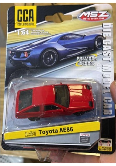 Cca Premium Series Toyota Ae86 Kırmızı 1/64 Model Araba