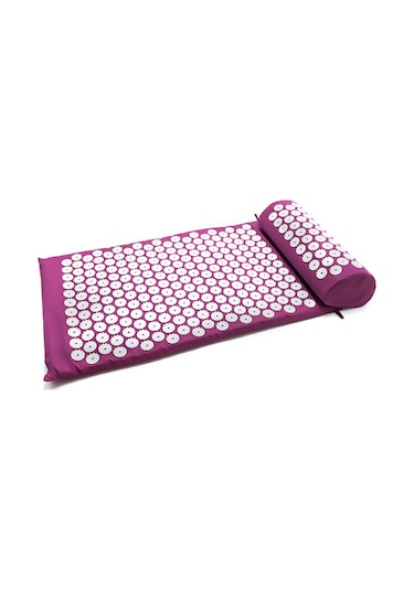 Kosona Tpe İğne Akupunktur Materyali, Boyun Yastığı Ve Eldiven Toplarıyla Tam Vücut Masaj Seti Mor Üstü Beyaz İğneler Çok Renkli