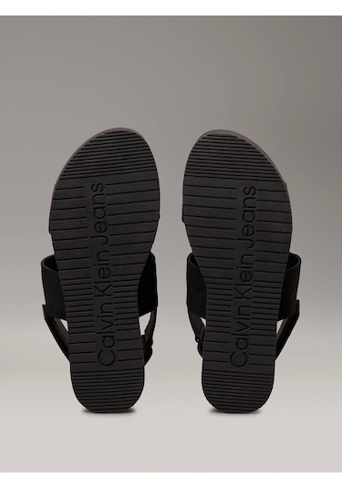 Calvin Klein Flatform Sandal Slıng In Siyah