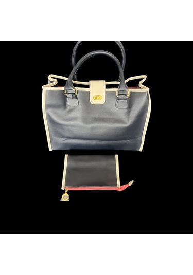 Estee Lauder Büyük Boy Lacivert Günlük Ve Gece Kol Çantası Şık Vintage 6087480