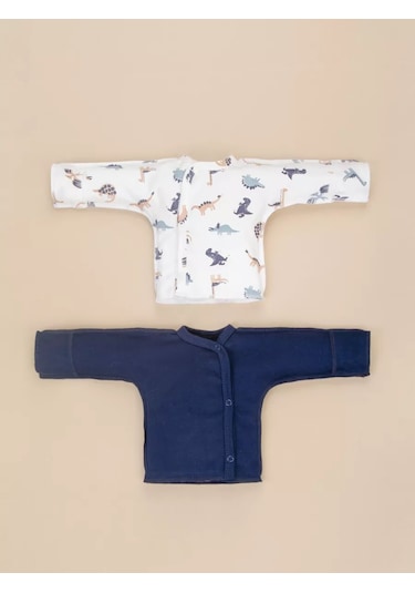 Kidi Yenidoğanlar İçin 2'li Takım Patilerin Üzerine Giyilen Elbise 204110341 Mavi