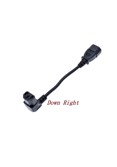 Vosoron Iec60320 C13-c14 Açı Dönüştürücü Güç Kablosu, Pdu İçin Erkek-dişi Ac Uzatma Kablosu Whıte20 Cm 20 Cm