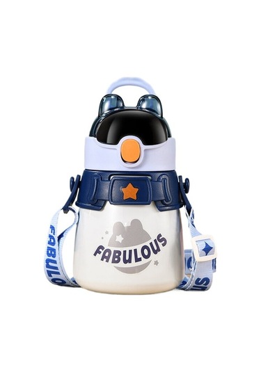 304 Paslanmaz Çelik Hasır Bardak Çocuk Su Isıtıcısı Çocuk Yhcmf1 Lacivert