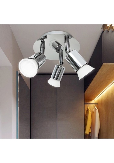 Ximistore9 Ayar Açılı 3 Başlı Gu10 Tavan Spot Lambası - Düşük Enerji Tüketimi İle İç Mekan Aydınlatma