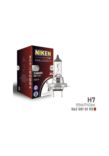 H7 Far Ampülü Halojen 1 Adet Px26d 12v