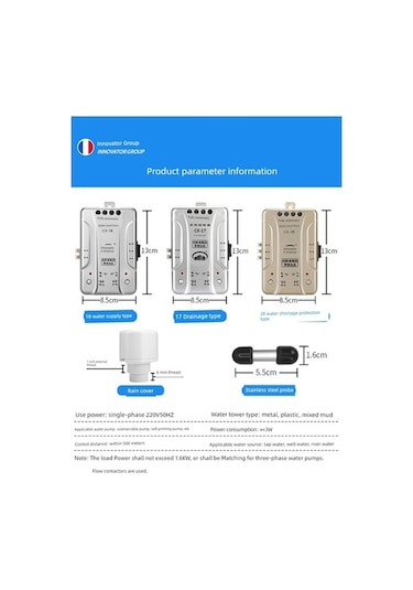 Trendooze Otomatik Su Seviye Kontrol - 20m Su Besleme + Um55852-6 Yağmurluk