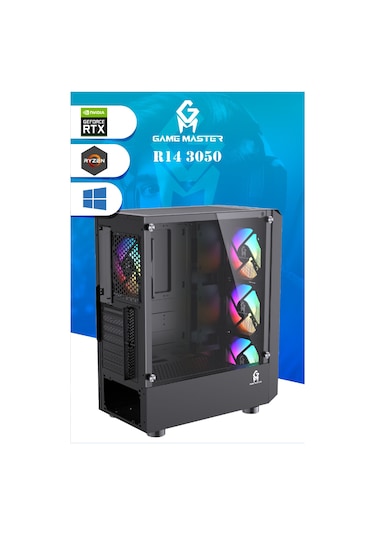 Game Master R14 3050 R5-5500 16 GB 512 GB M.2 SSD RTX3050 Free Dos Masaüstü Oyuncu Bilgisayarı