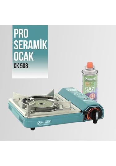 CK-508 Orcamp Seramik Tekli Portatif Kamp Ocak Çok Renkli