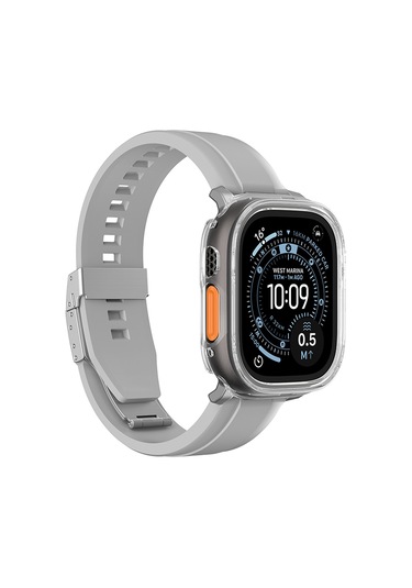 Watch Ultra 49mm Uyumlu Amazingthing Radix Minimal Fullguard Sert Pc Kasa Ve Ekran Koruyucu Şeffaf