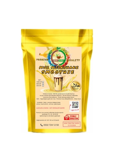 Coffee Naturelle Muz Aromalı Milkshake & smoothie & Frappe 500 G