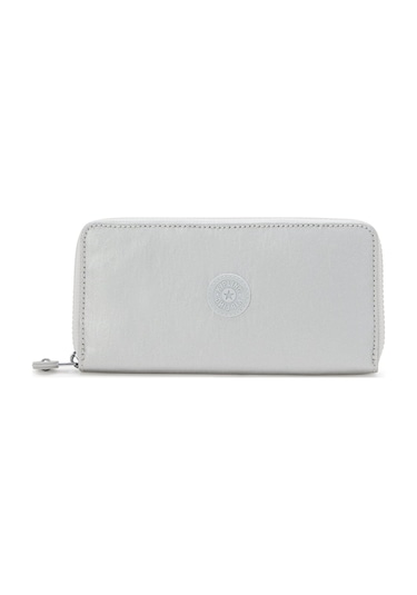 Kipling Kıplıng Money World Büyük Boy Cüzdan Gri New Brıght Met Gri