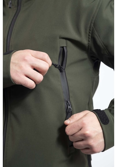 Vav Wear Tactical Outdoor Softshell Erkek Mont Shellht04 Haki