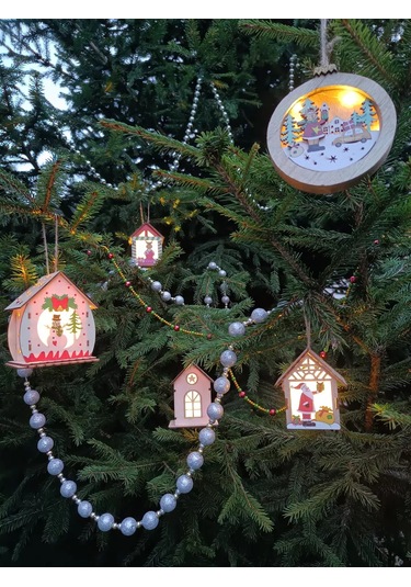 Magnitura.ru Aydınlatmalı 5 Adet Yılbaşı Ağacı Süsü 258657396 Anne