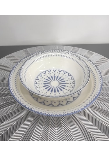 Güral Porselen Diji 6 Kişilik 12 Parça Tabak Set Tabakvekase