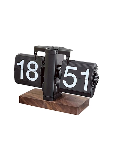 Suntek Flip Masa Saati Dijital Otomatik Tamamen-siyah-24-saat