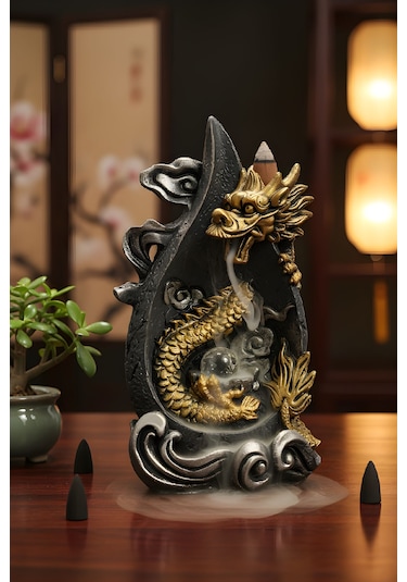 Dragon Zen Tütsülük Backflow Tütsü Şelalesi Mistik Meditasyon Dekoru