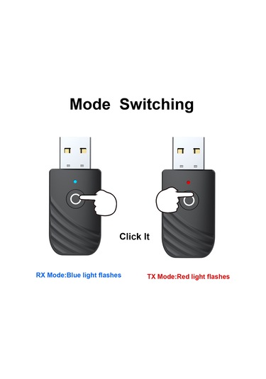 Yunboo Bt5.0 Alıcı Verici Adaptörü - Tv/pc/araç İçin 3'ü 1 Arada Kablosuz Ses Aktarımı
