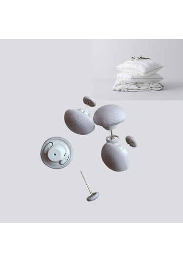 Yorgan,nevresim, Sabitleyici 4adet -gri