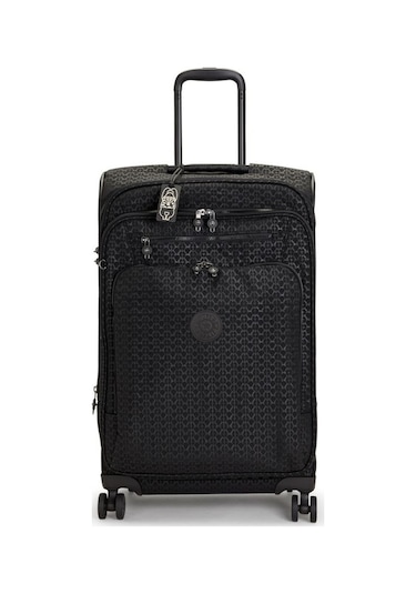 Kıplıng New Youri Spin M Orta Boy Tekerlekli Valiz Siyah Sıgnature Emb Siyah