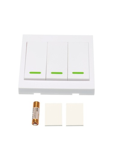 Besthome1 3'lü Kablosuz Rf Uzaktan Kumandalı Anahtar - 433mhz, Ev1527 Kodlu, Yapışkanlı, 100m Menzil, Pratik Kullanım