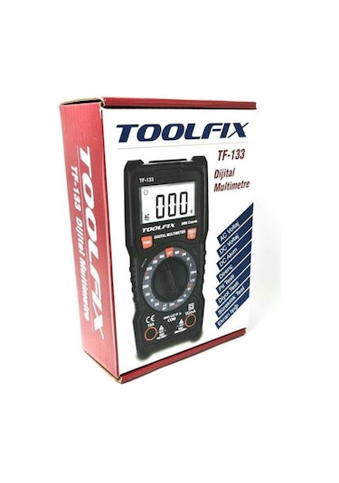 Toolfix Tf-133 Dijital Multimetre Ölçü Aleti 600v Lcd Ekranlı