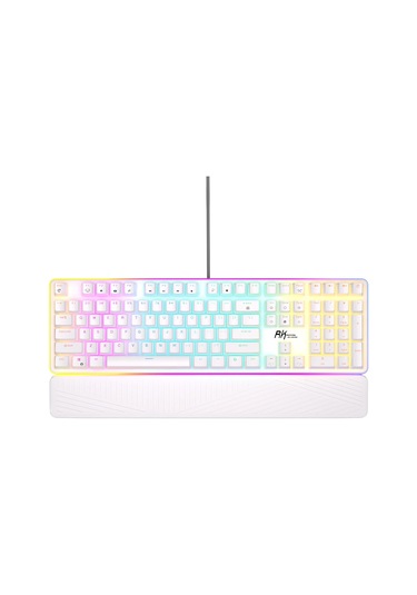 Royal Kludge Rk918 Red Switch Beyaz Pbt Rgb Kablolu Us Gaming Mekanik Klavye