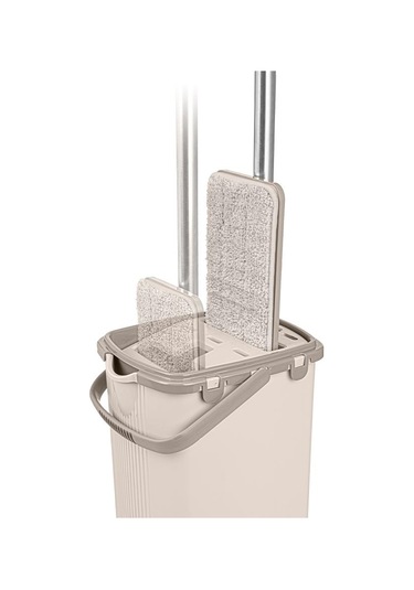 Omnisoft FLR F400 Eko Sihirli Tablet Mop Temizlik Seti Krem