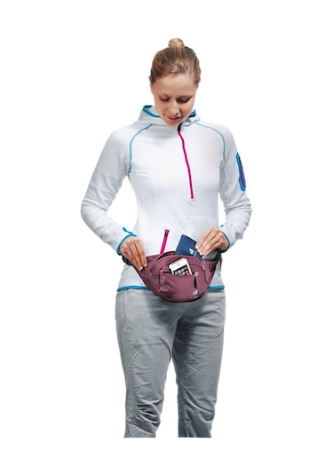 Deuter Belt I Bel Çantası Maron Koyu Mor
