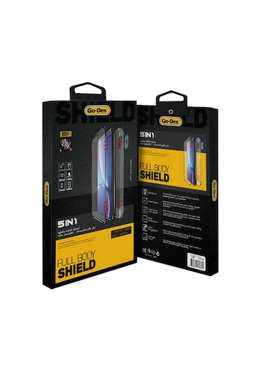 Go-Des Galaxy Note 10 Plus Ön Arka Koruma Go Des 5 in 1 Full Body Shield  ZORE-220608 Şeffaf