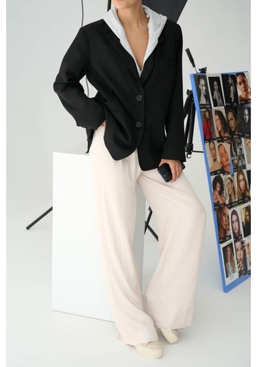 Fermuarlı Ceket - Siyah-gri Siyah-gri