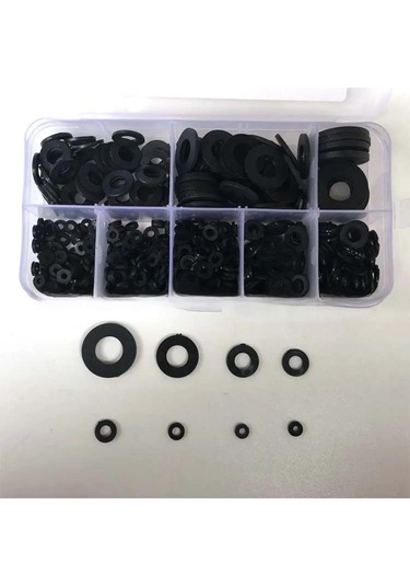 Neevoyu 500 Adet Nylon Yalıtkan Flanş Seti - M2-m10 Boyutları, Plastik Levha, Isolasyon Ambalajı