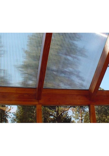 4mm Beyaz Oluklu Polikarbon Levha Sera Sundurma Çatı Kaplama Malzemesi