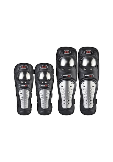 Sones Pro-Bikerker Rh-1010 Motosiklet Sıcak Tutma Anti-Düşme Paslanmaz Çelik Koruyucu Dişli Dizlik + Dirseklik