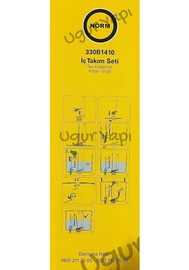 Norm Basmalı Rezervuar İç Takımı 330-1410 Beyaz