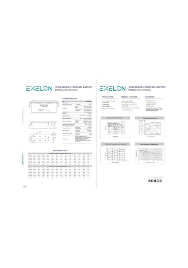 Exelon 12 V 200 AH Jel Akü