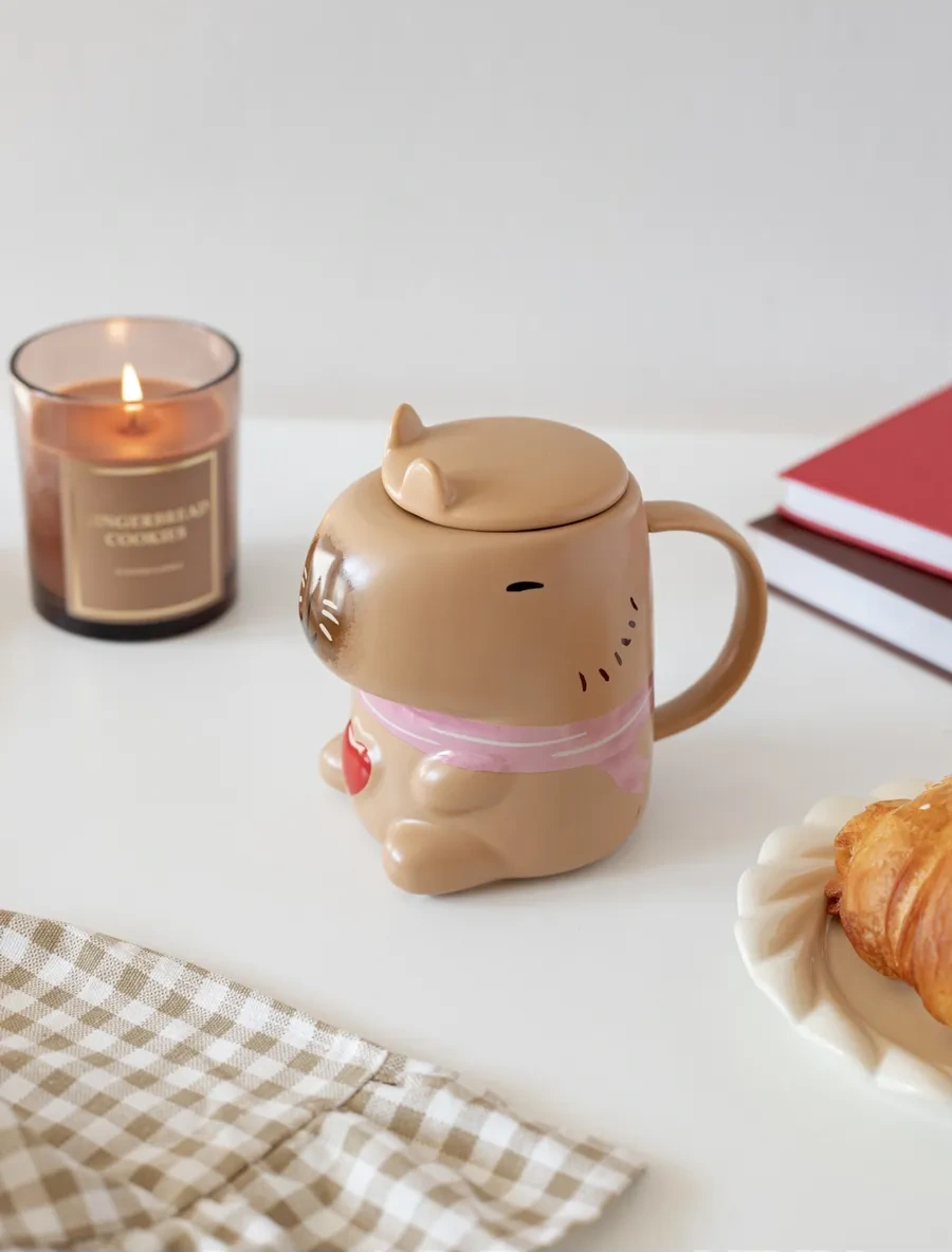 Perex Kapaklı Kupa, Kapibara Kupa, Kapibaralı Kupa 290814102 Bej