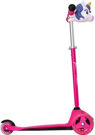Unicorn 3 Teker Işıklı Scooter Nessiworld Pembe