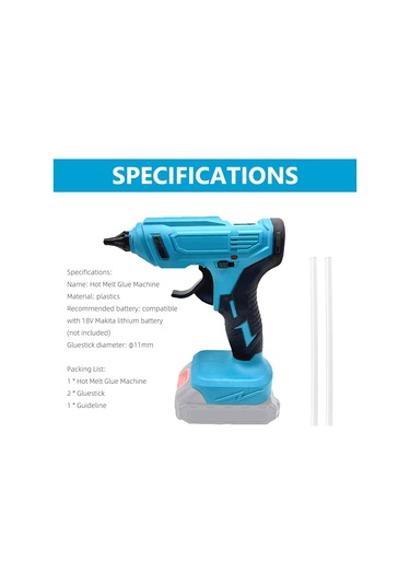 Geeksen Kablosuz Li-polyakrilik Fırça 11mm, 60w Hızlı Isınma, 220 C, Evçi/el İşleri, Tahta/kauçuk/plastik Uyumlu, 2 Adet Tutkal Çubuğu Düz Makine